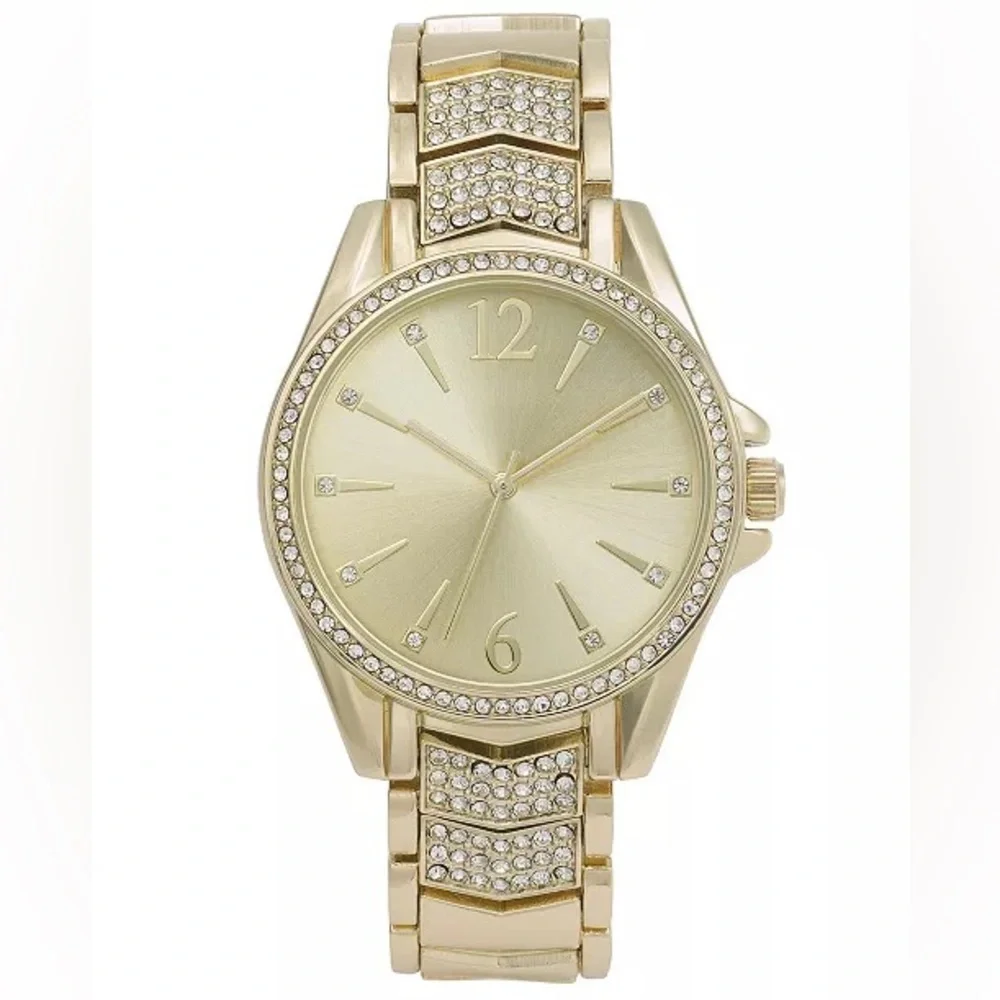 NIB Women's Gold-Tone Bracelet Watch